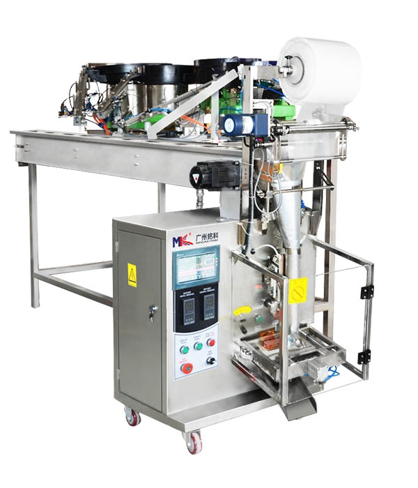 MK-LS4四盤下料五金配件螺絲包裝機